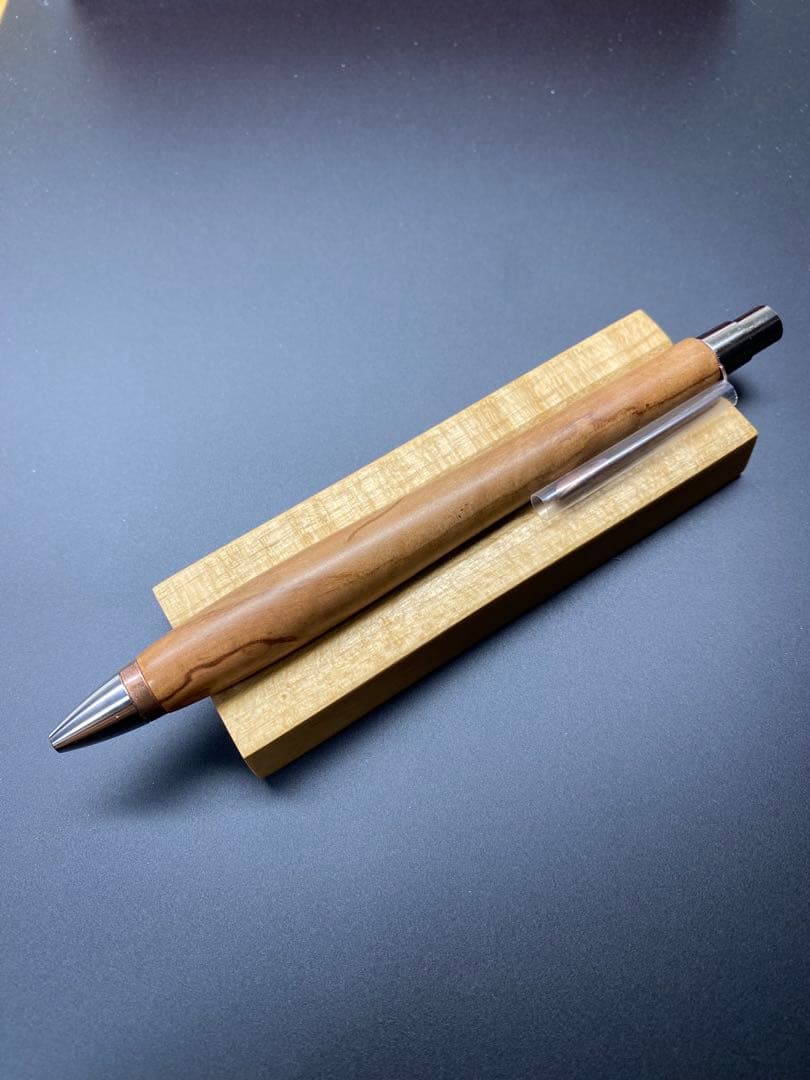 朱椿粋（あけつばき）ボールペン 旧ウッドペンクラフト 椿　数寄屋侘助