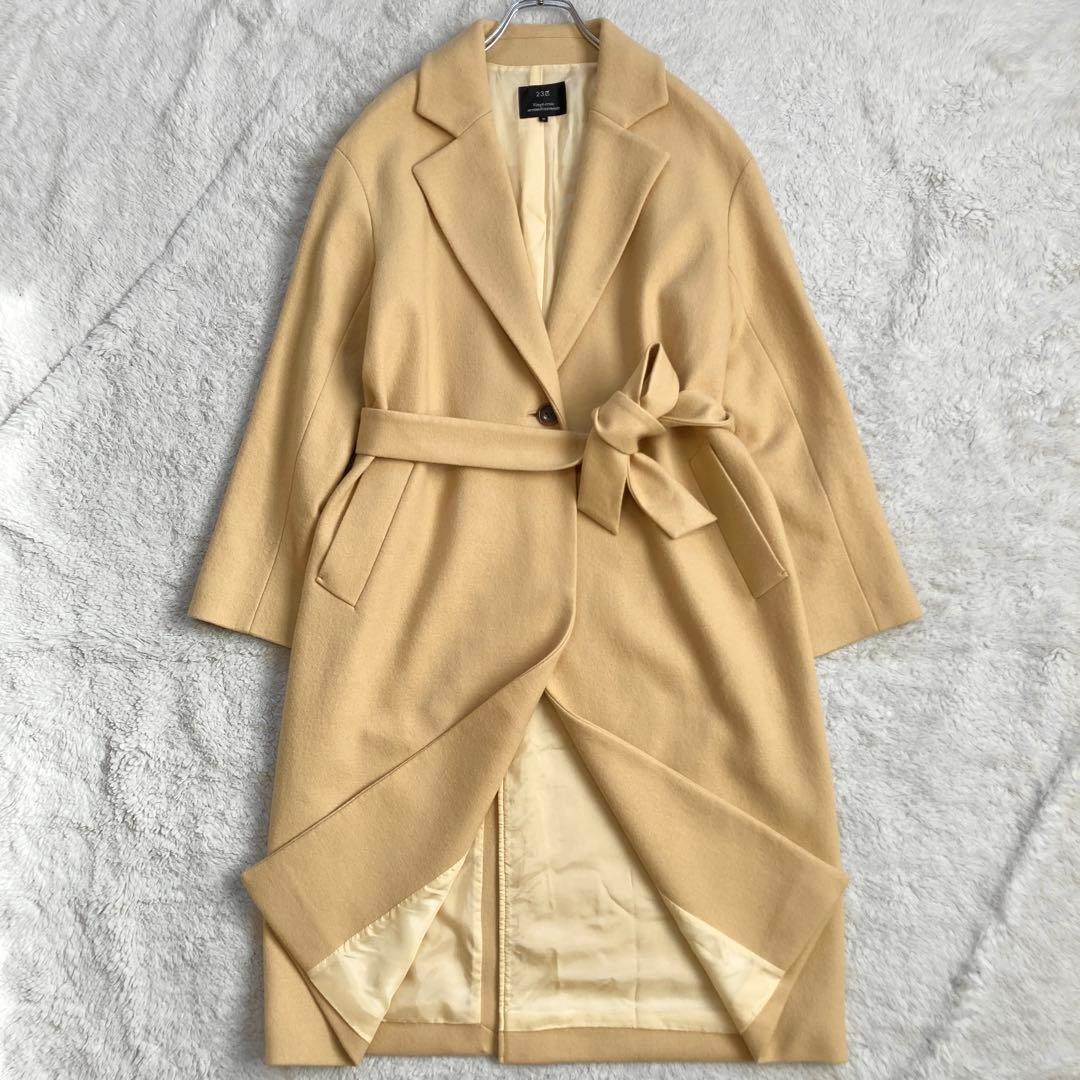 美品・近年モデル✨23区　ソフトコンプレストスムースコート　パステルカラー