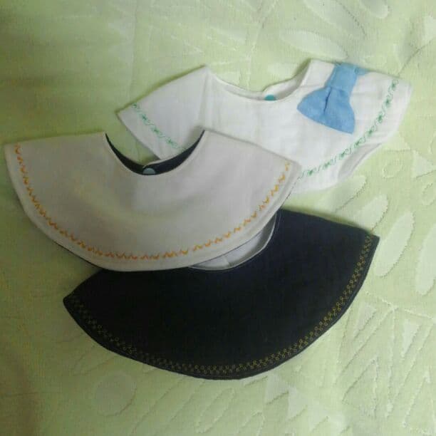 ハンドメイド＊刺繍まんまるスタイ＊ベビー