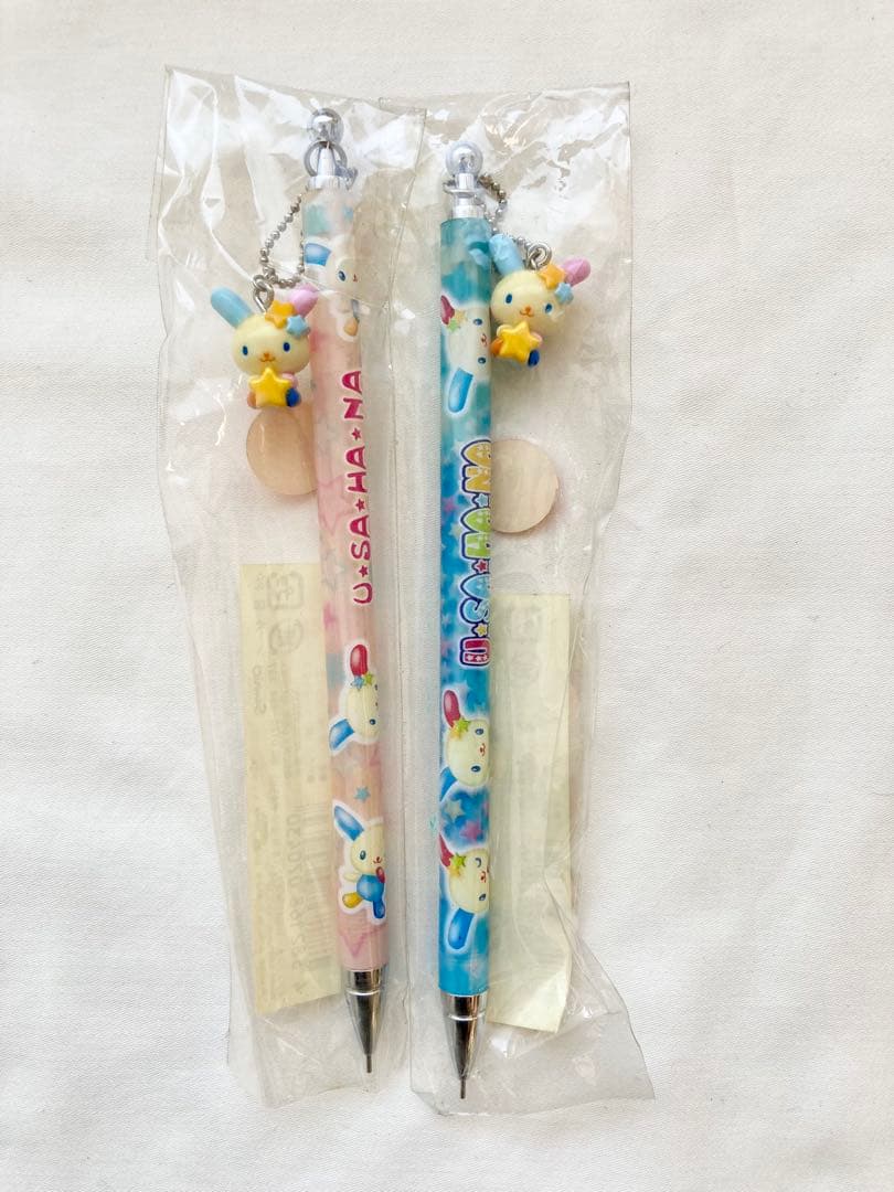 J*i様 希少ウサハナ シャープペン マスコット付 2コセットサンリオ 2004