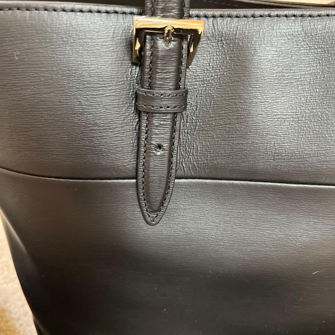 タケオキクチ　黒レザートートバッグ