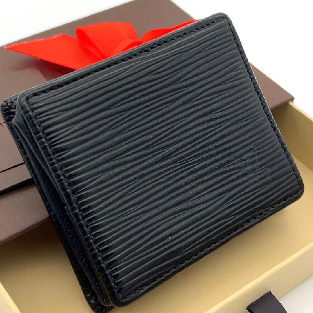 ルイヴィトン エピ 黒 ポルトモネボワット ケース 小銭入れ 男女兼用