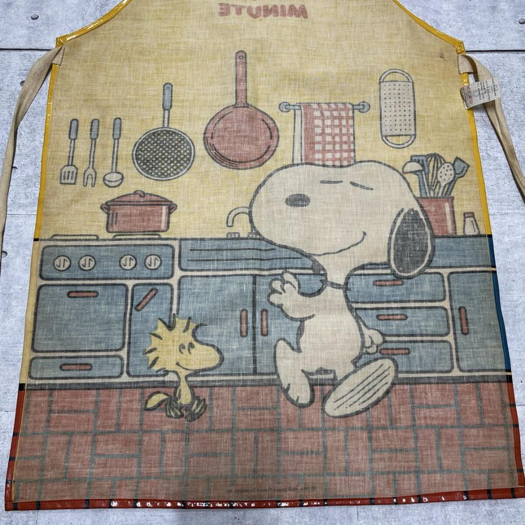 超希少 60s SNOOPY イングランド製 エナメル エプロン PVC素材
