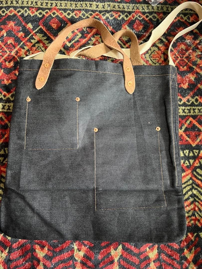 【美品】RRL ダブルアールエル デニム トートバッグ