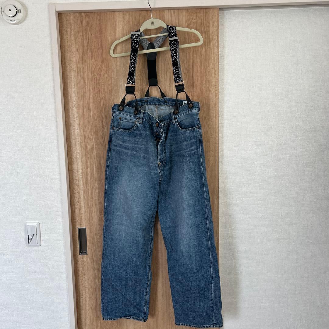 holiday サスペンダー付きデニム