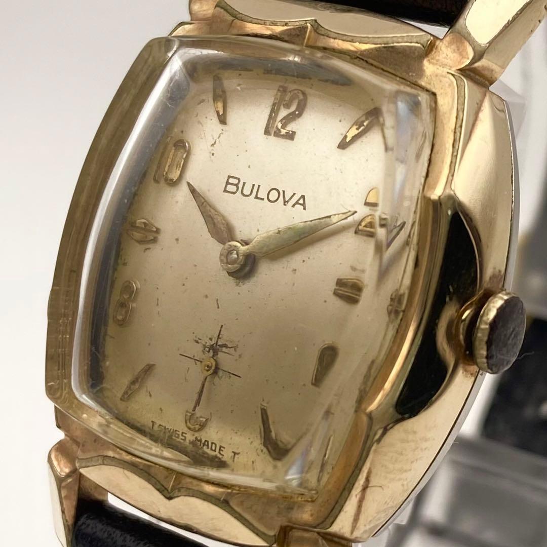 【稼働品】ブローバ 手巻き　腕時計 A577744 アンティーク　ヴィンテージ