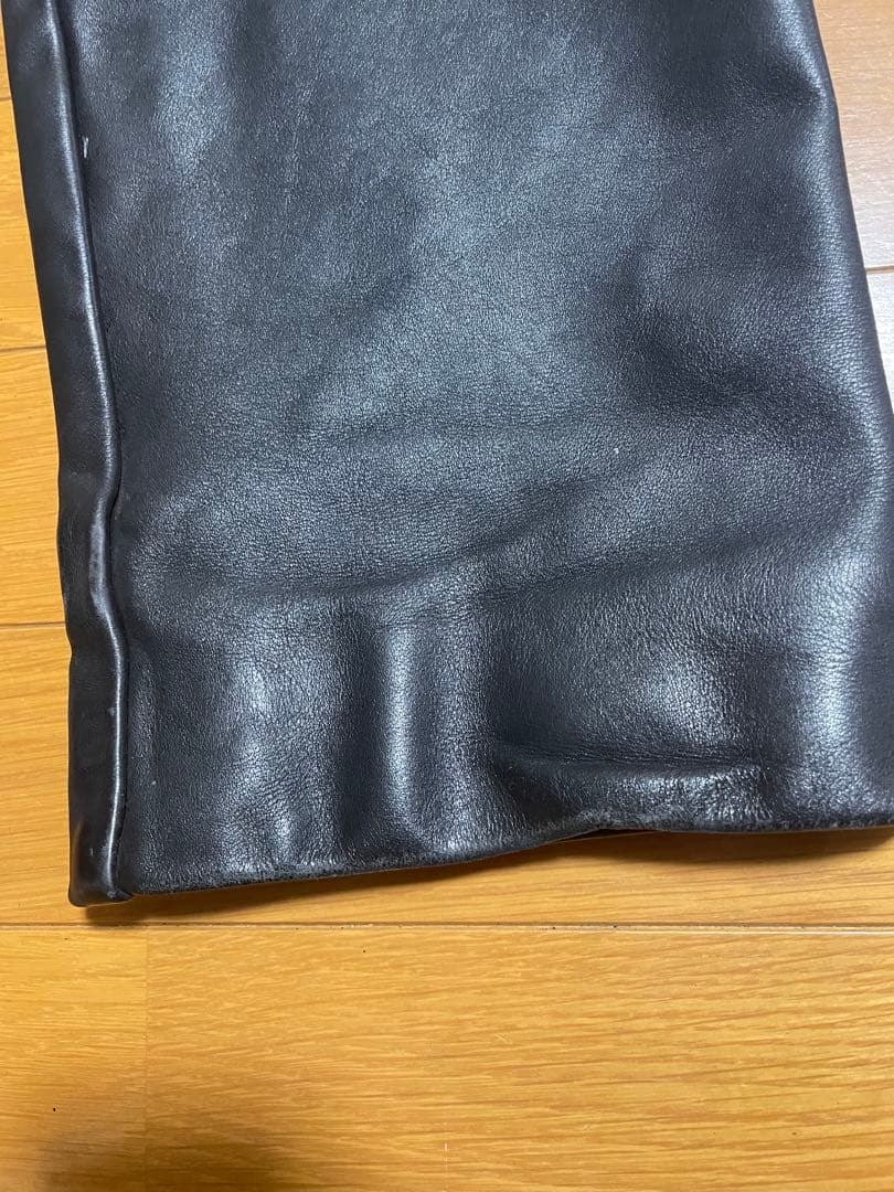 L*L様 SCHOTT ショット　レザーパンツ　革パン ブラック 30 USA製