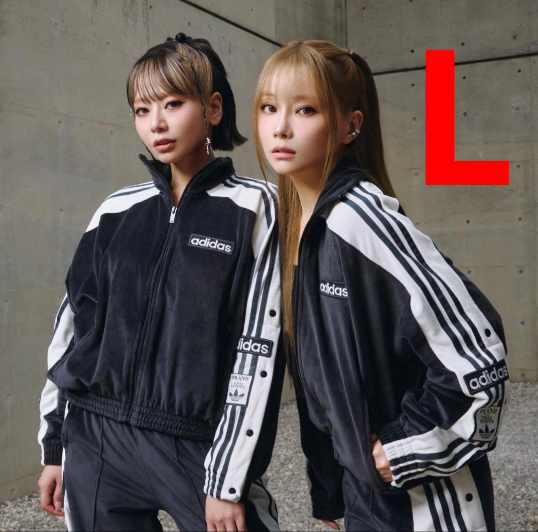 adidas w adibreak velour tt Black Lサイズ