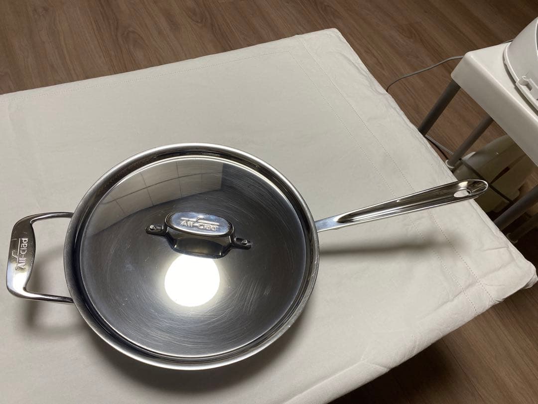 【一生もの】Air-Clad D5ステンレススチール 片手鍋