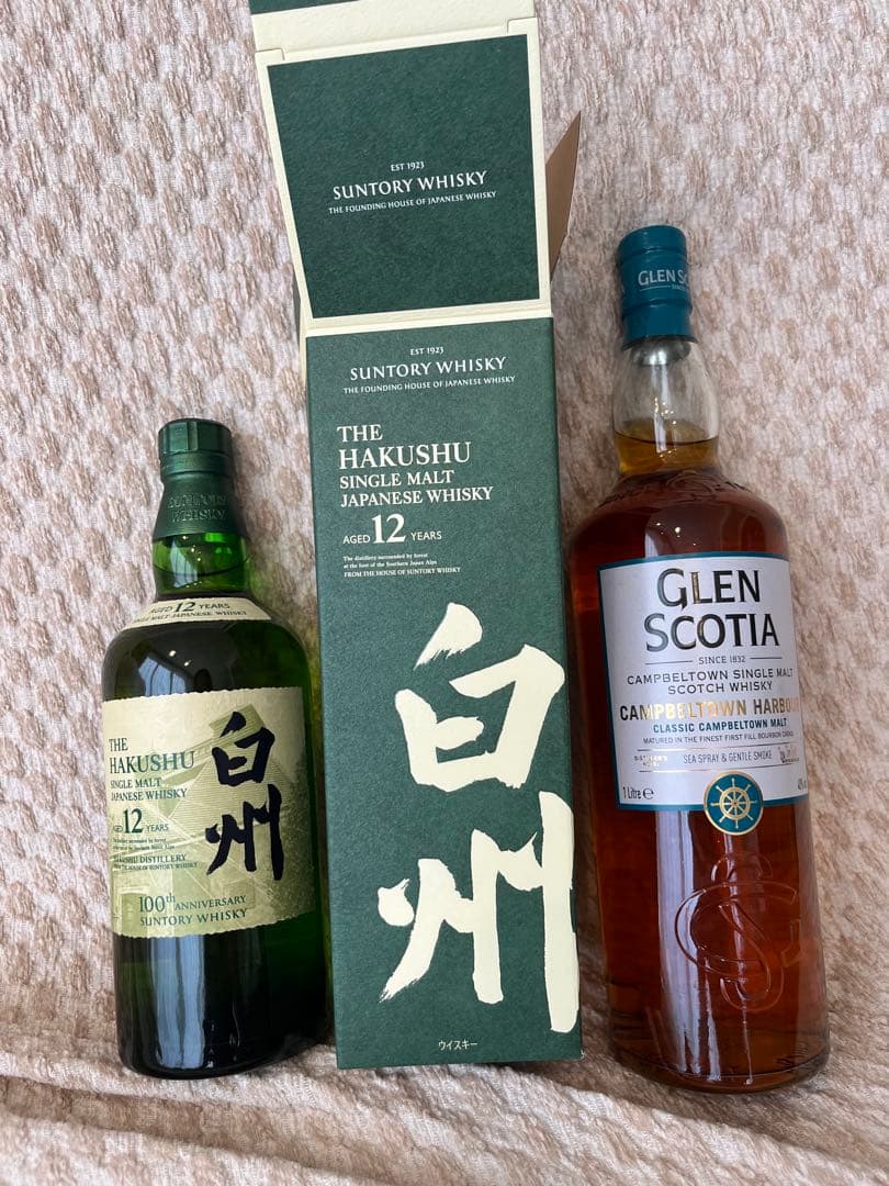 白州12年100周年箱付きとグレンスコシア1リットル