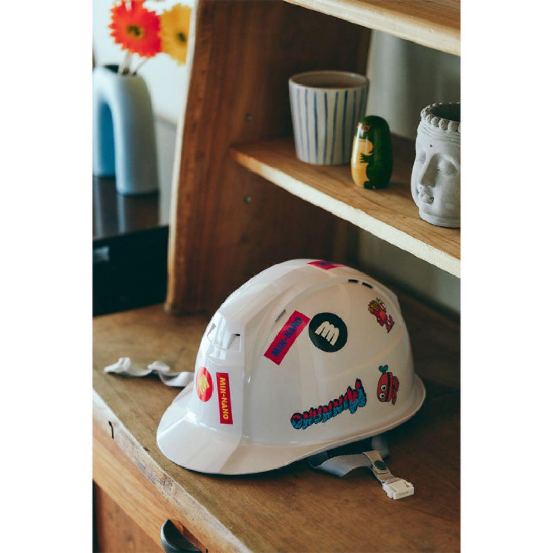 MIN-NANO KAGA HELMET ミンナノ 防災ヘルメット LOGO