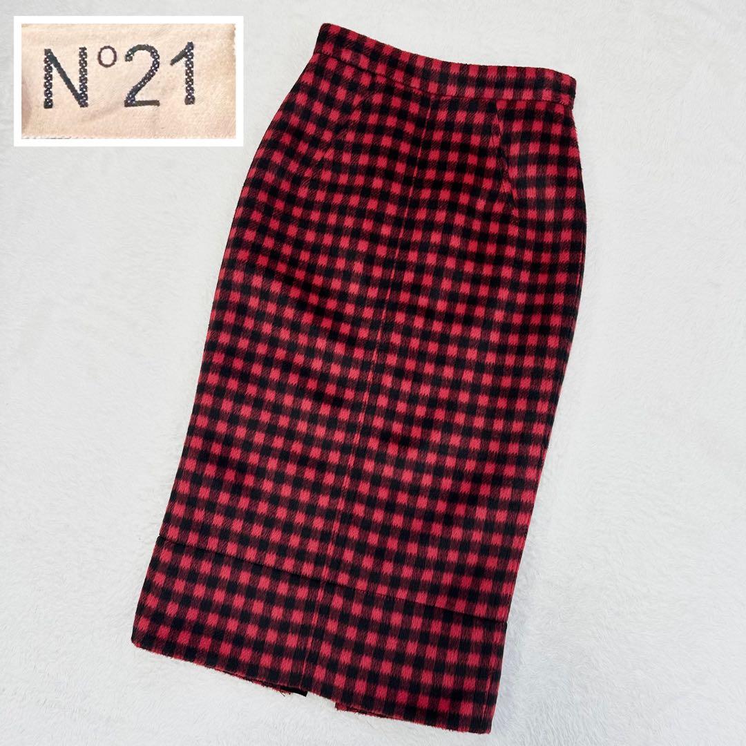 MER☾⋆⋆﻿ ✨n°21 ヌメロヴェントゥーノ チェックスカート 38