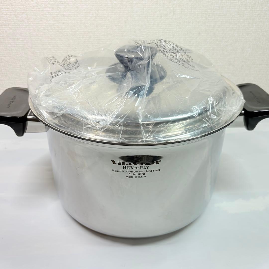 ビタクラフト 深型 両手 鍋 ヘキサプライ 5.5L NO.6128 USA製