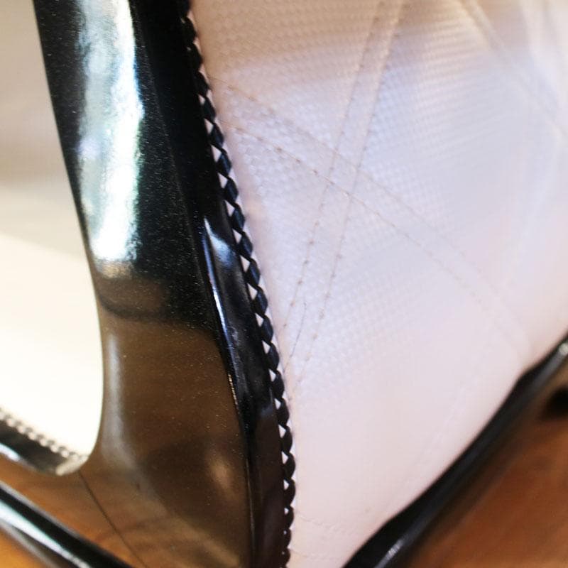 大理石 センターテーブル 白×黒 マーブル 石天板 143-001-001