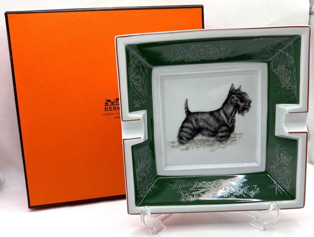 HERMES エルメスアッシュトレイ スコティッシュテリア　灰皿
