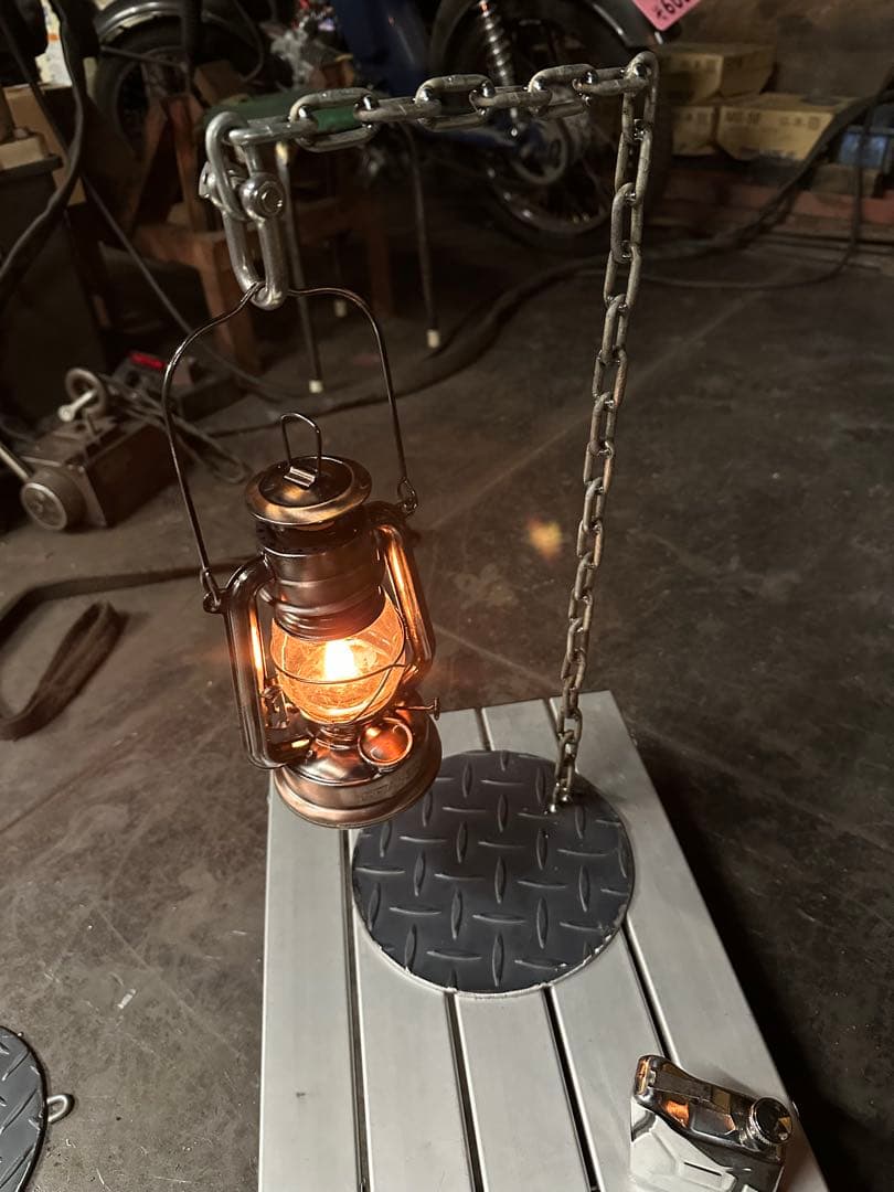 金属製ランタンスタンド シルバー