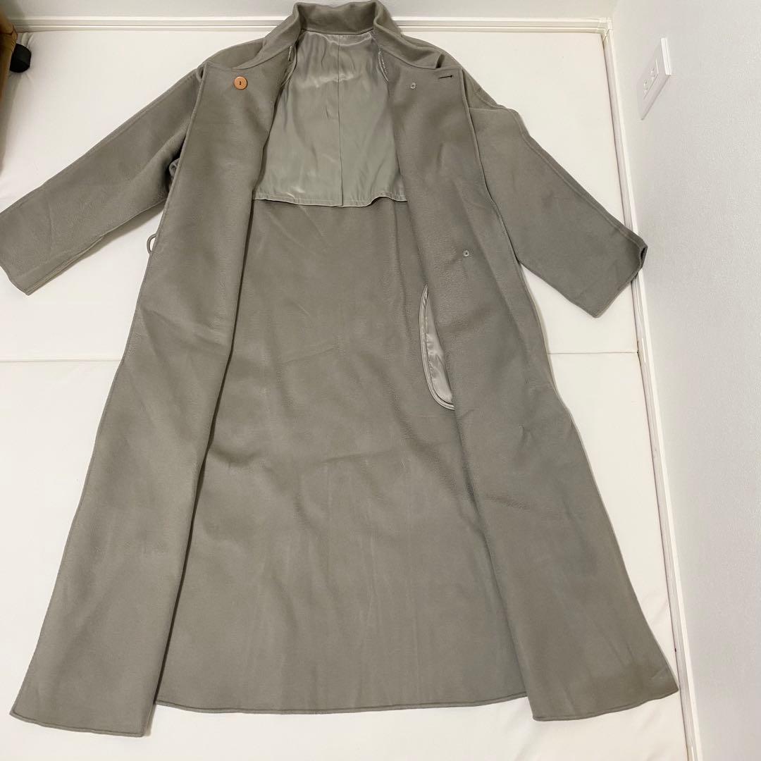 最高級 ロロピアーナ社 PEONY カシミヤ100％ コート　オリーブ