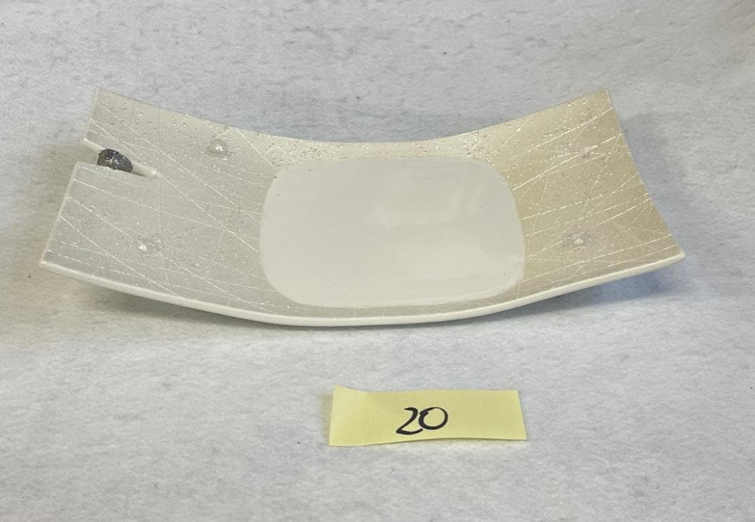 (USDE品) (陶器) 長角皿 20個1セット/三足珍味 30個1セット