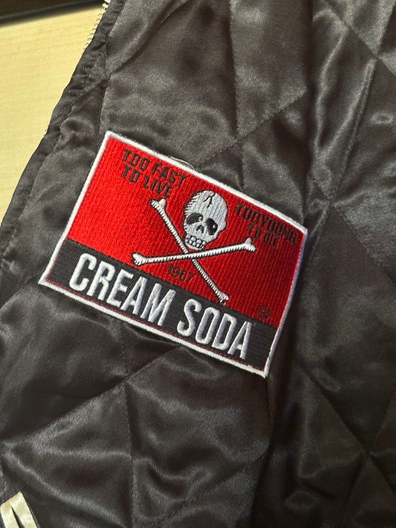 希少☆ クリームソーダ リーゼントドラゴン スカジャン