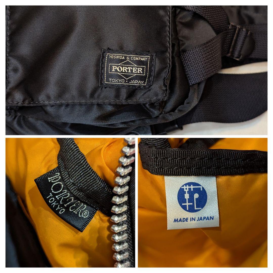 KK 【極美品】PORTER タンカー ボディバッグ ブラック