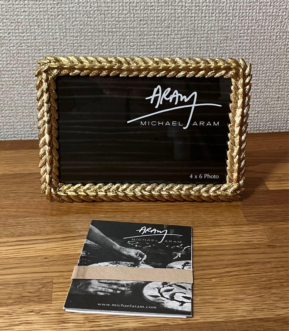 MICHAEL ARAM フォトフレーム ゴールド マイケルアラム 写真たて