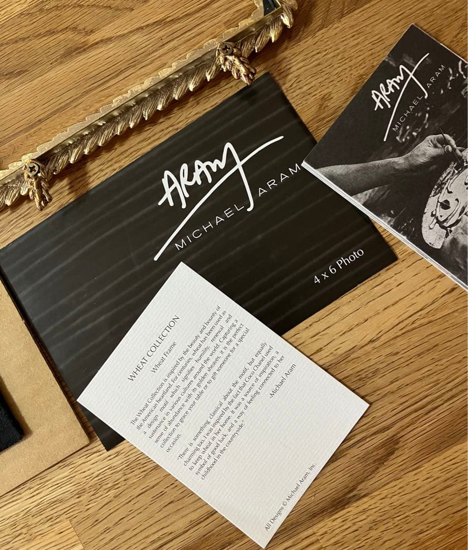 MICHAEL ARAM フォトフレーム ゴールド マイケルアラム 写真たて