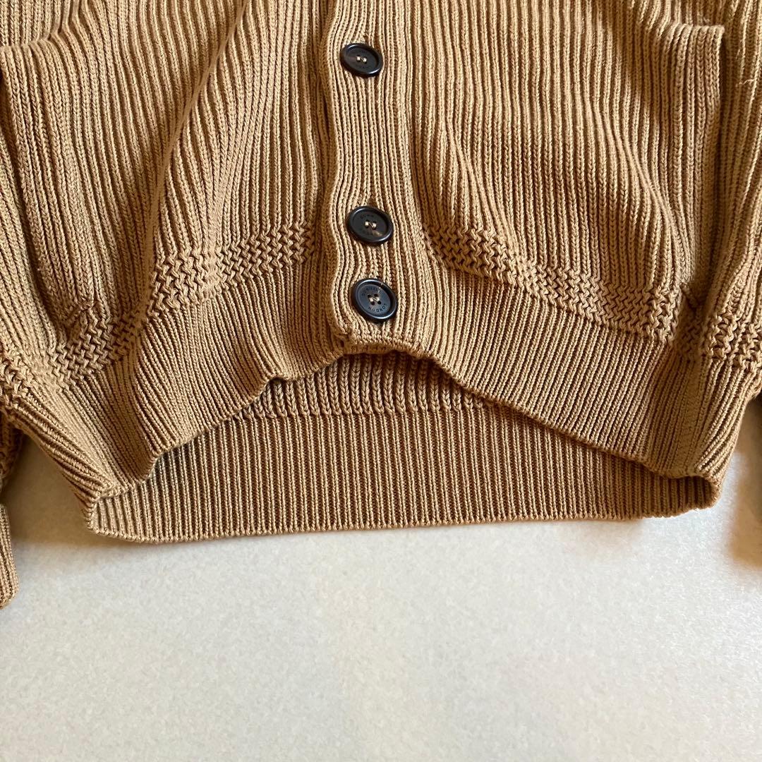 【dunhill】近年 ショールカラーニット カーディガン ブラウン イタリア製