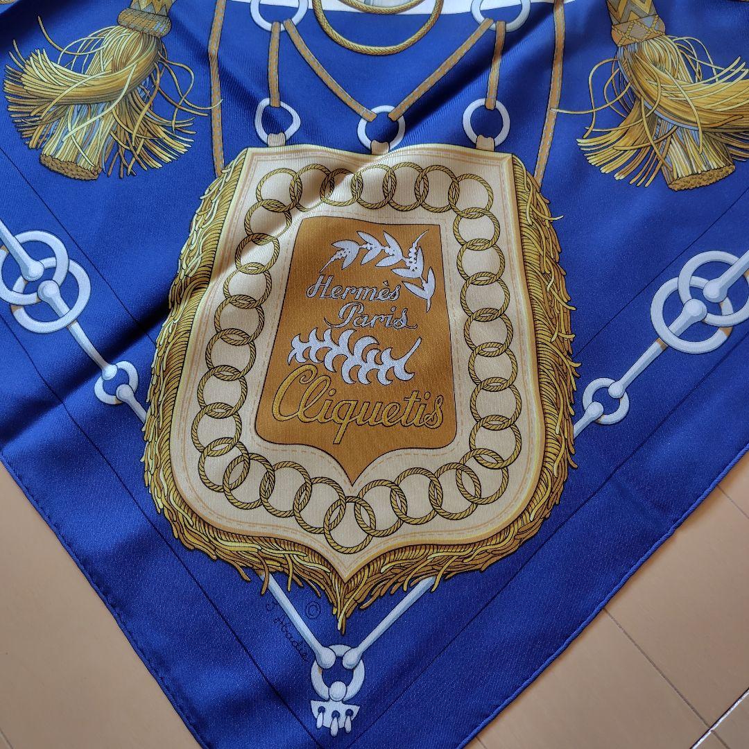 Hermès Cliquetis シルクスカーフ　カレ90 美品♡