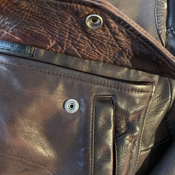 定価11万　未使用！ディーゼルレザージャケット茶色ブラウンライダースジャケット