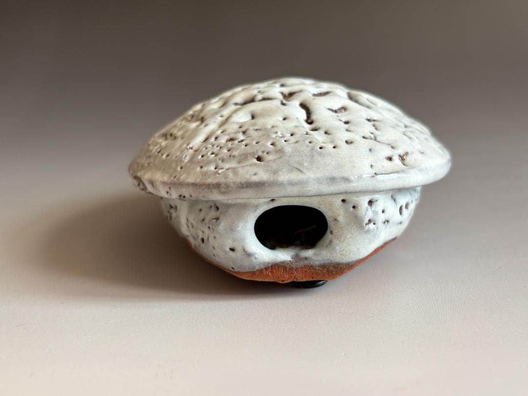 渋谷泥詩　萩焼　掛花入　茶道具