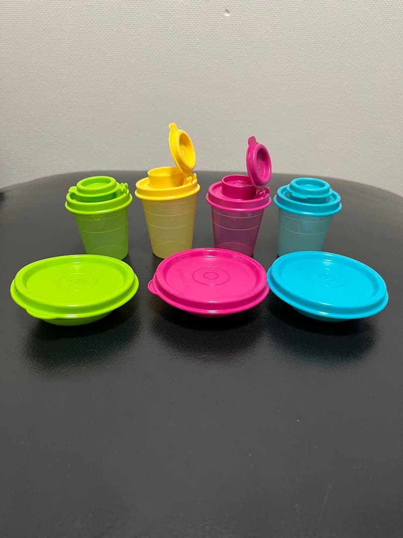 タッパーウェア　ミゼット　フラワーボウル　ソルト　ペッパー　希少