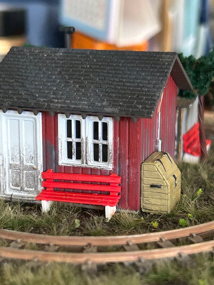 HOナロー・Nゲージ小型レイアウト 小屋と倉庫のセット