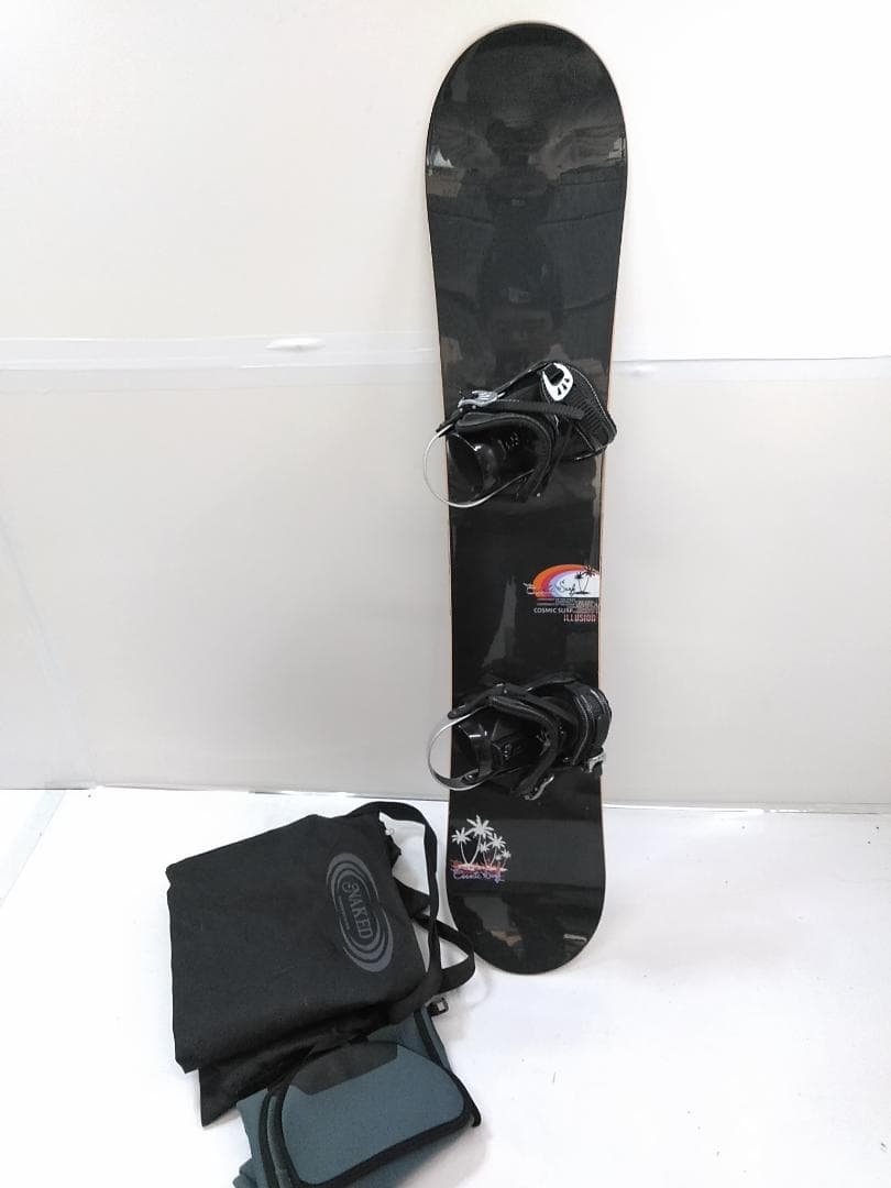 激安！ コスミックサーフ 142cm レディース スノーボード3点セット△
