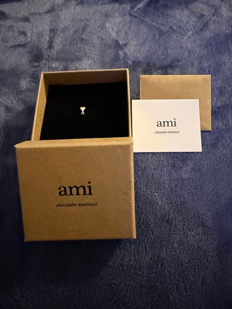 【定価23000円】ami シルバー ハート型ピアス【キャッチなし】