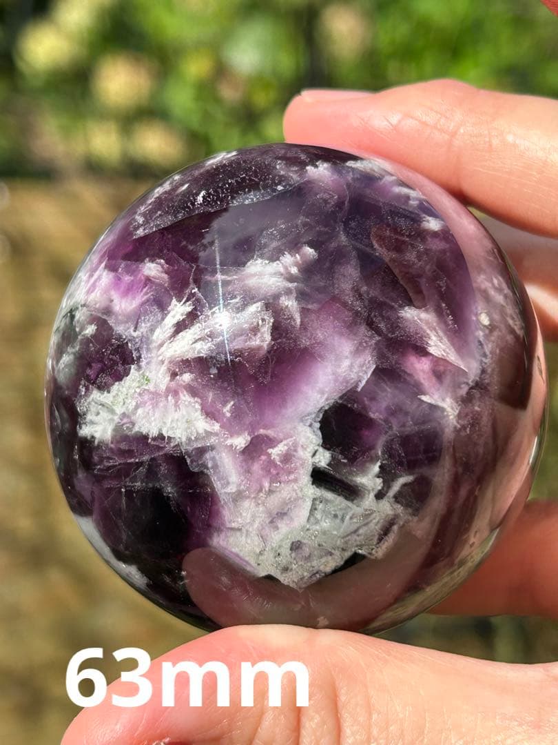 ꧁エンジェルフェザーフローライトスフィア63mm꧂