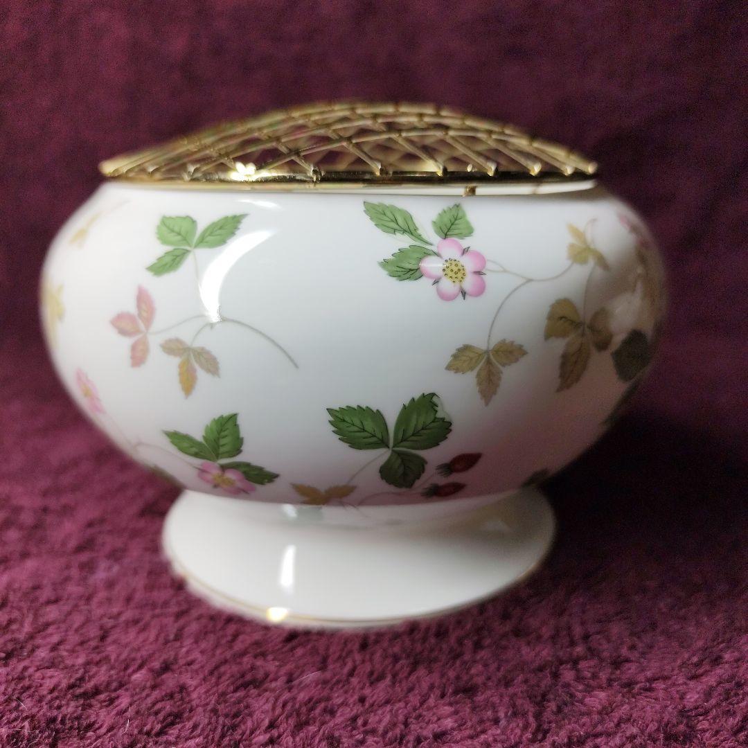 ウェッジウッド　ワイルドストロベリー　ローズボウル　未使用・美品