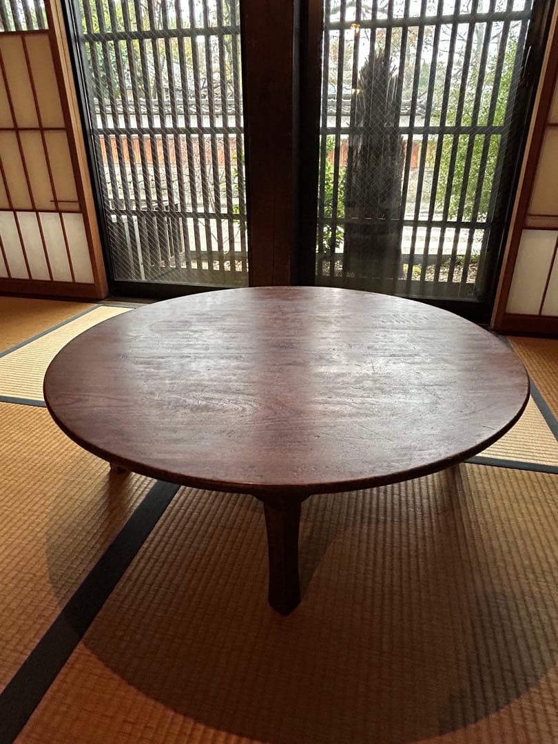 ちゃぶ台　古道具　直径86.5cm