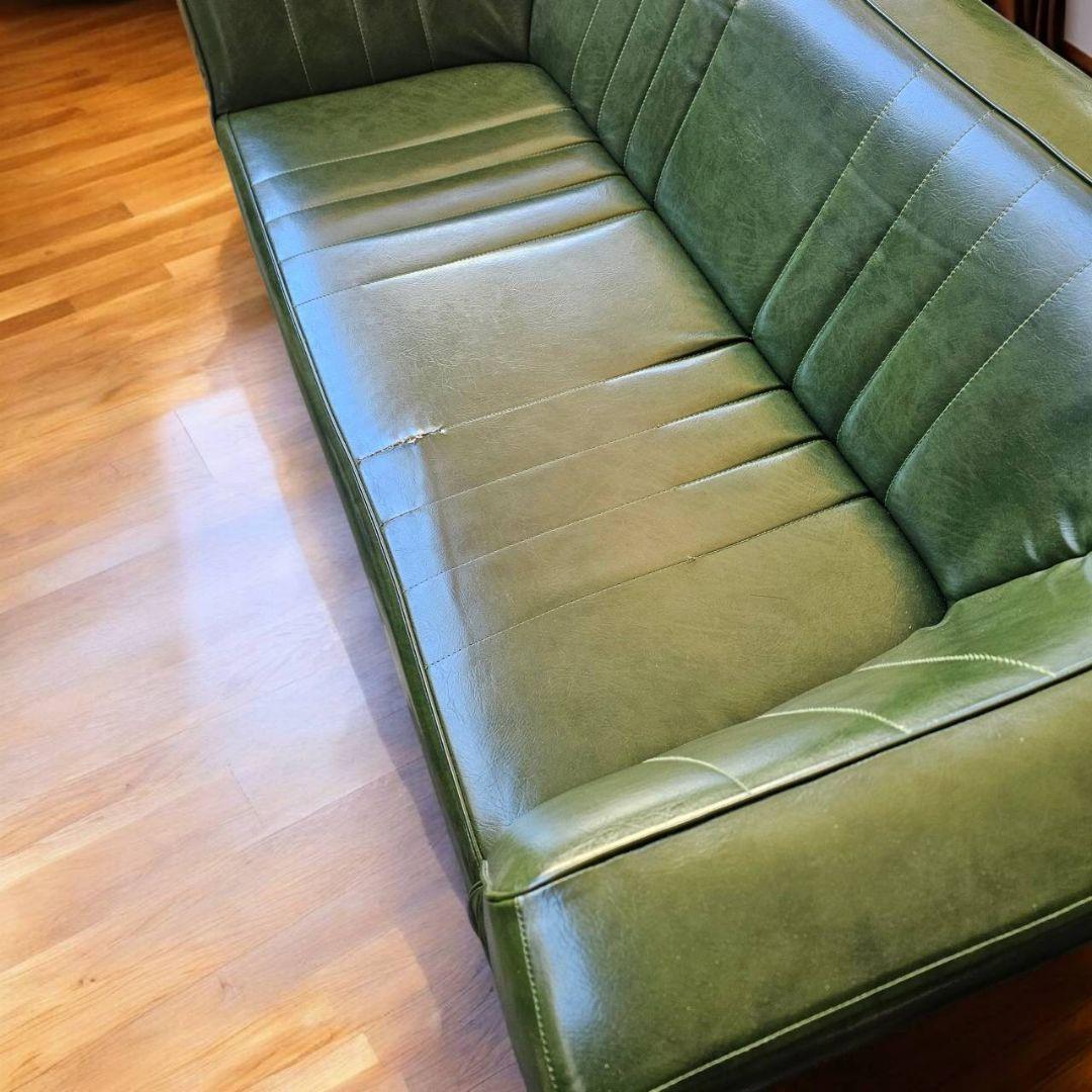 【q074 k】 niko and… 二人掛け ソファ グリーン 緑 ニコアンド