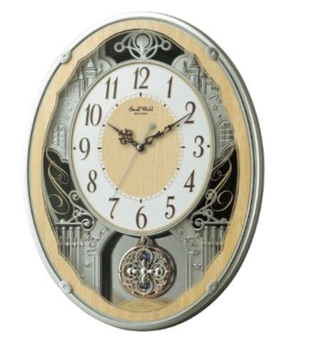 電波時計　振り子付き　スモールワールド　クリスマスソングなど 30曲