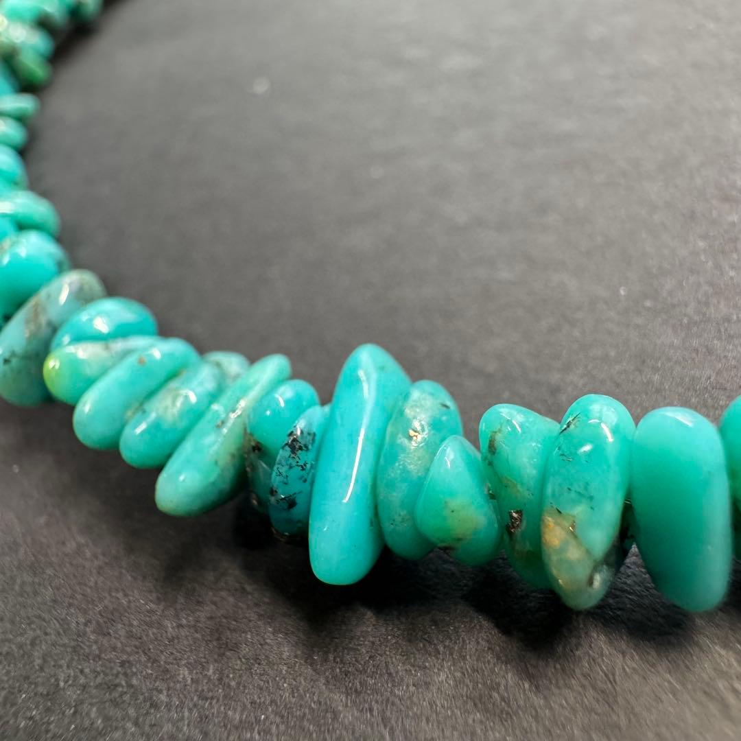 【60㎝ モレンシーターコイズ】インディアンジュエリー ネックレス