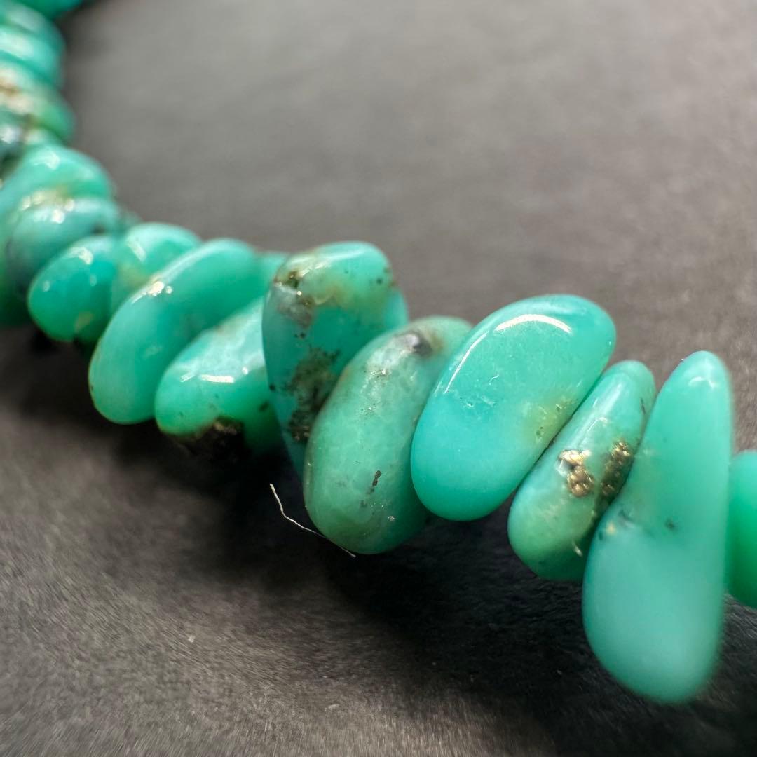 【60㎝ モレンシーターコイズ】インディアンジュエリー ネックレス