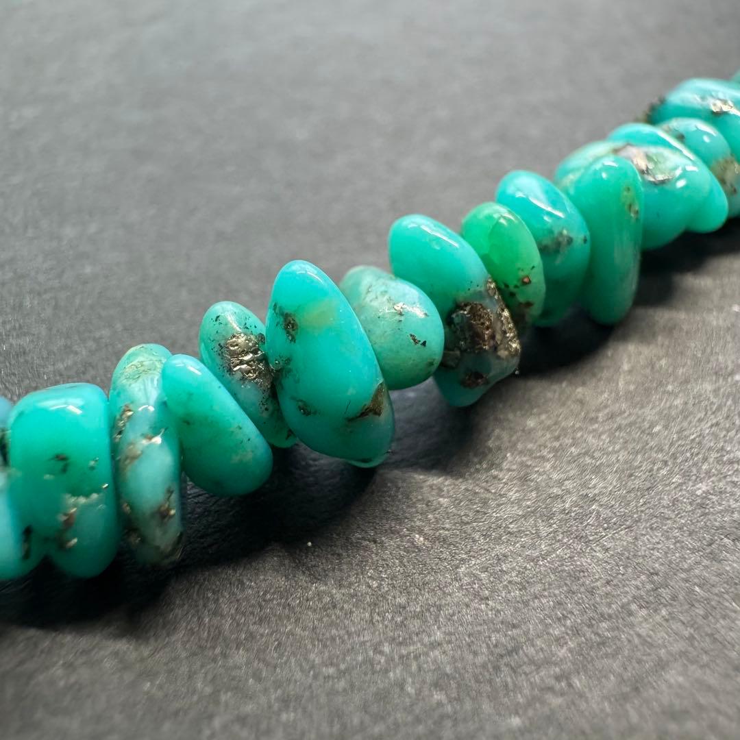 【60㎝ モレンシーターコイズ】インディアンジュエリー ネックレス