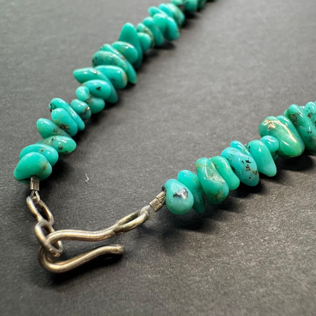 【60㎝ モレンシーターコイズ】インディアンジュエリー ネックレス