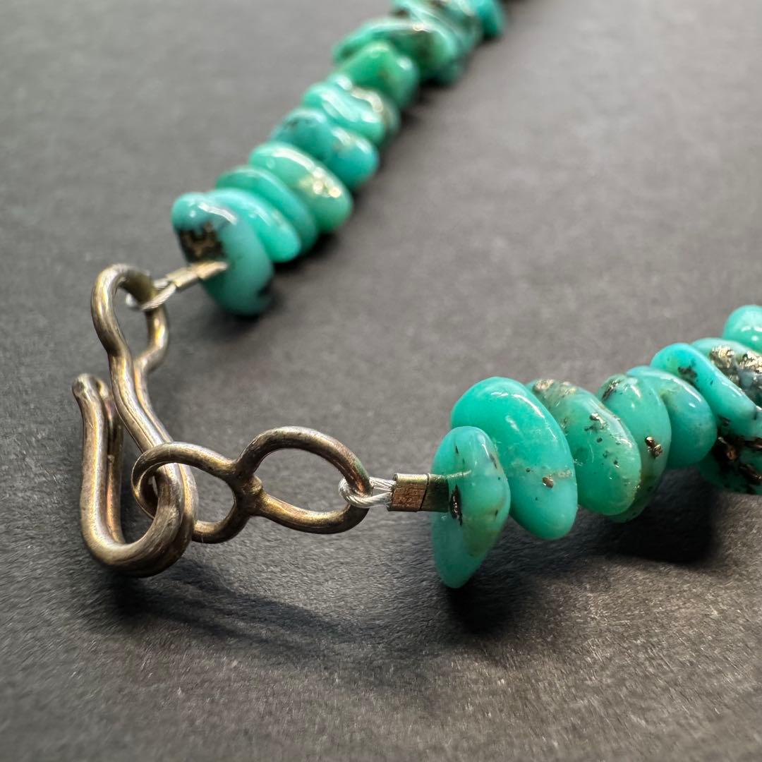 【60㎝ モレンシーターコイズ】インディアンジュエリー ネックレス