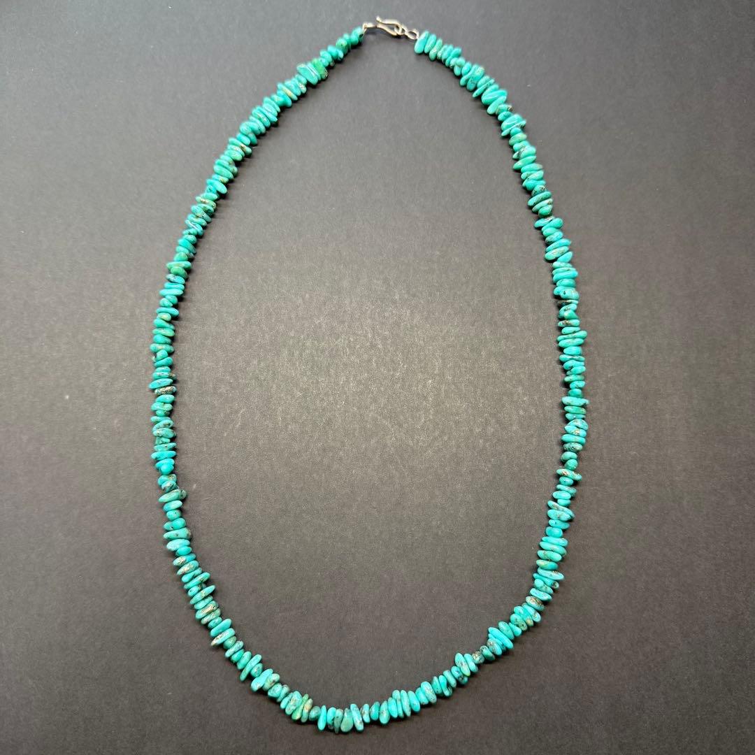 【60㎝ モレンシーターコイズ】インディアンジュエリー ネックレス
