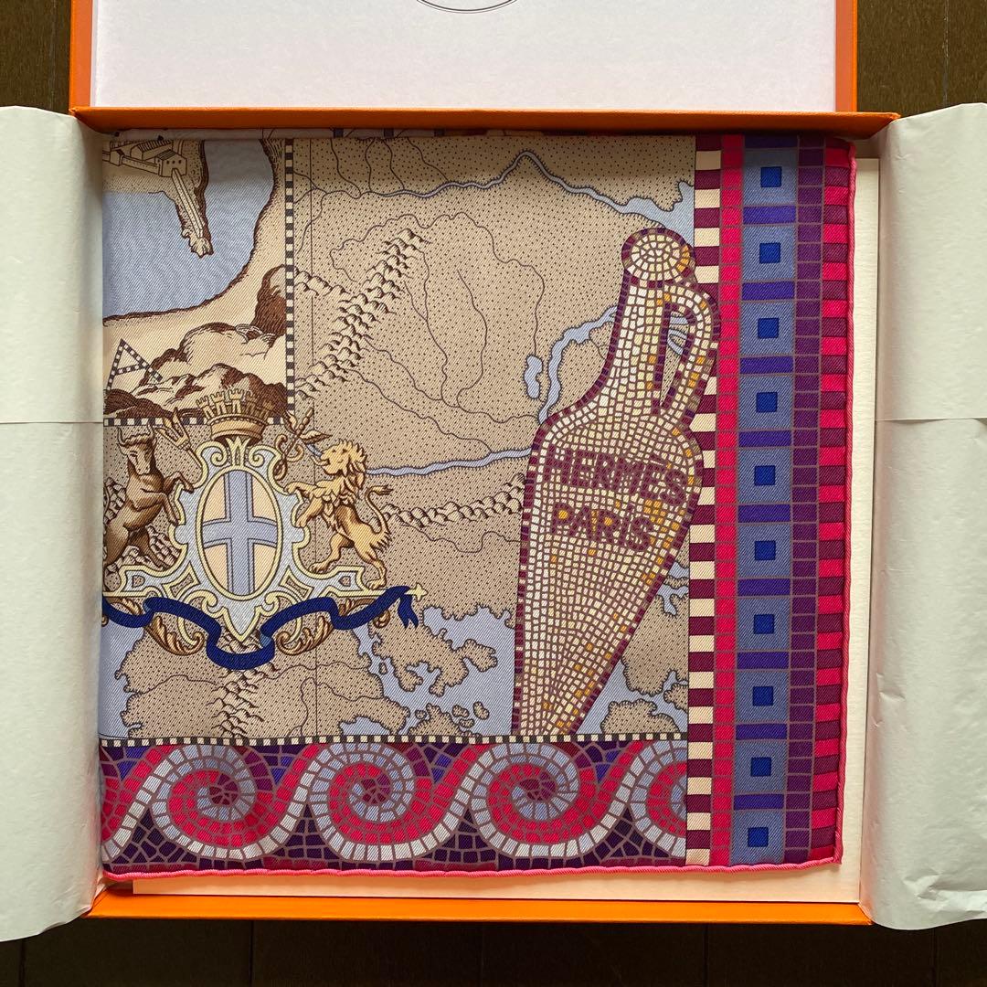 エルメス　カレ90 ピュテアスの航海　新品