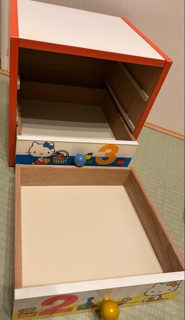 昭和レトロ　ハローキティ　キティちゃん　引き出し　引出し　3段