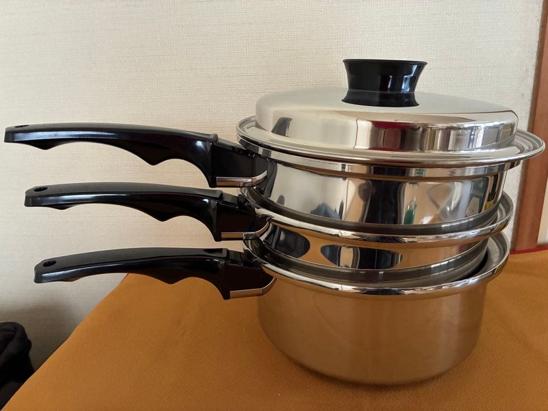 インコア INKOR 片手鍋2・フタ2・蒸し器・キャセロール 6点セット