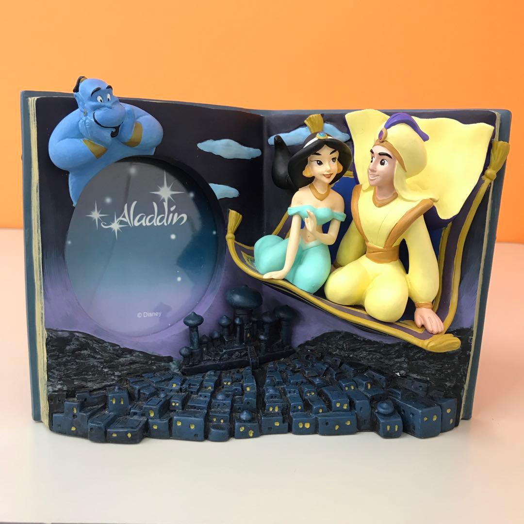 ディズニー　アラジン　フォトフレーム　セトクラフト　2004　写真立て　陶器