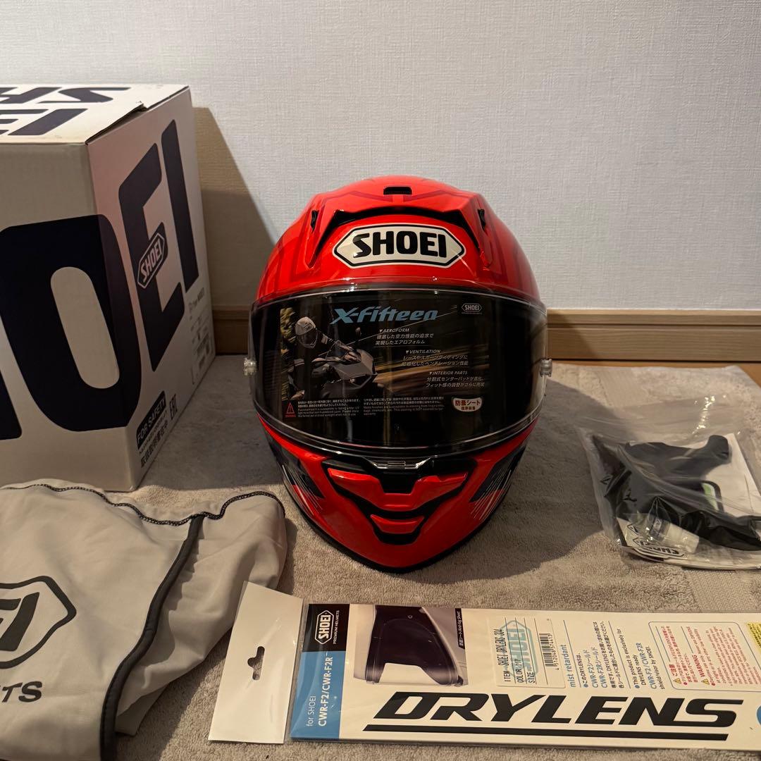 使用少SHOEI X-15 x-fifteenマルケス8 ヘルメット